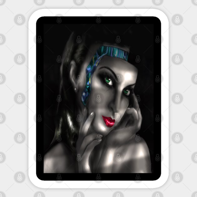 Bio Tech Noir Sticker by Harlequins Bizarre